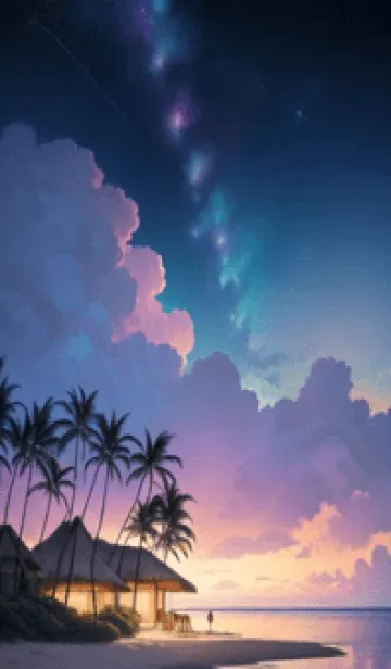 [LINE着せ替え] 夢幻の星空の海 bsSceの画像1