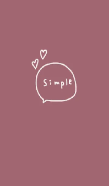 [LINE着せ替え] くすみピンクと手書きシンプル。の画像1