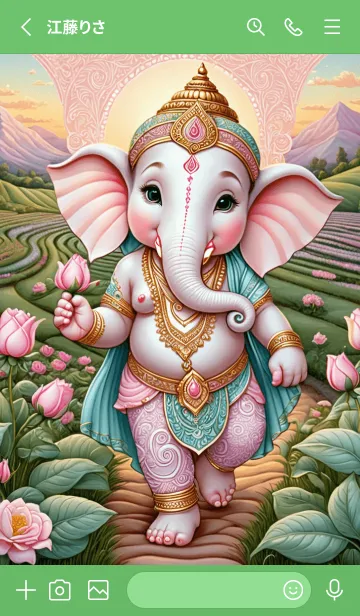 [LINE着せ替え] Ganesha: Smooth Money Flow Theme (JP)の画像2