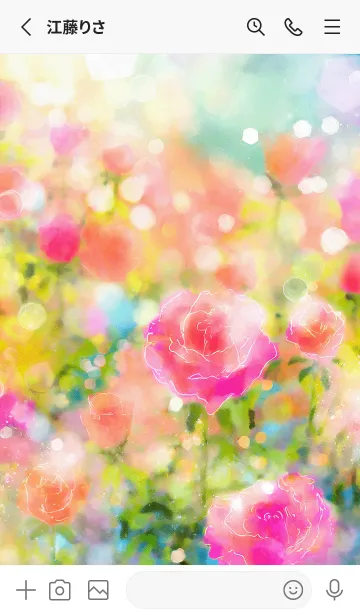 [LINE着せ替え] 薔薇(バラ)の花の着せかえ(R3650)の画像2