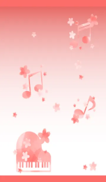 [LINE着せ替え] 春の音楽 赤色の画像1