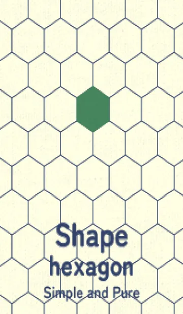 [LINE着せ替え] 六角形のきせかえ 緑青色の画像1