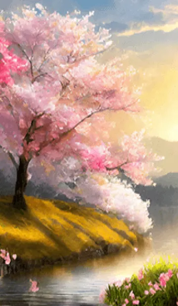 [LINE着せ替え] 優美な春の風景の着せかえ(Spring-330)の画像1