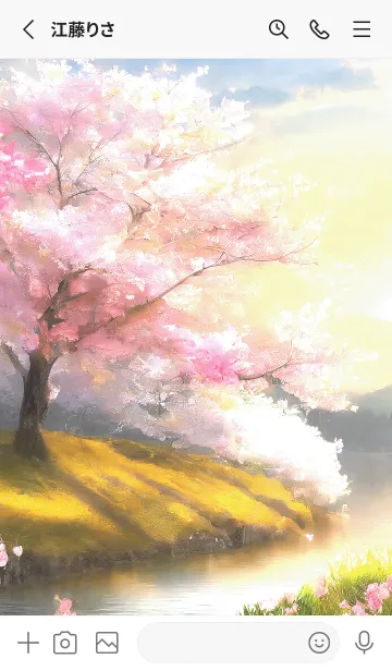 [LINE着せ替え] 優美な春の風景の着せかえ(Spring-330)の画像2