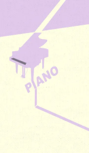 [LINE着せ替え] グランドピアノ  ライラックヘイズィの画像1
