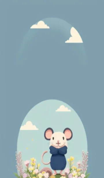 [LINE着せ替え] 快適な良い一日 可愛い小さなマウス bb8Hzの画像1