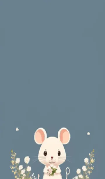 [LINE着せ替え] 快適な良い日 可愛い小さなマウス jExK7の画像1