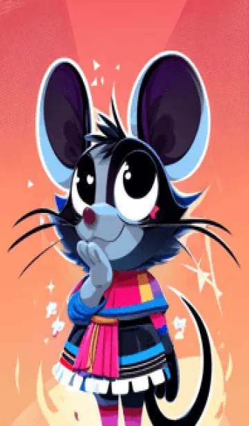 [LINE着せ替え] 快適な良い一日 可愛い小さなマウス clpMlの画像1