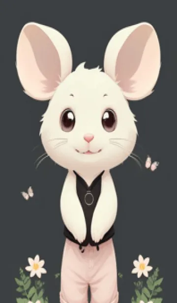 [LINE着せ替え] 快適な良い日 可愛い小さなマウス Yqfktの画像1