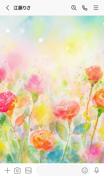 [LINE着せ替え] 薔薇(バラ)の花の着せかえ(R3646)の画像2