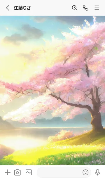 [LINE着せ替え] 優美な春の風景の着せかえ(Spring-331)の画像2