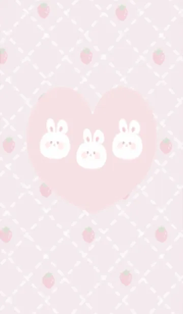 シンプル可愛い♪8うさぎの着せ替えメイン画像