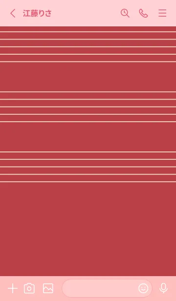 [LINE着せ替え] 五線譜1 臙脂の画像2