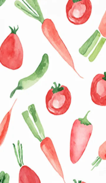 [LINE着せ替え] 【シンプル】お野菜の着せかえ#419の画像1