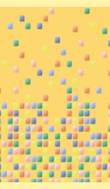 [LINE着せ替え] 落下するブロック 薄い黄色の画像1