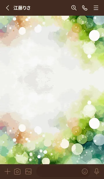 [LINE着せ替え] brown 幻想的な背景の画像2