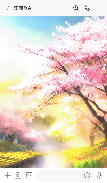 [LINE着せ替え] 優美な春の風景の着せかえ(Spring-337)の画像2