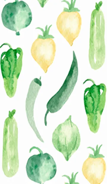 [LINE着せ替え] 【シンプル】お野菜の着せかえ#424の画像1