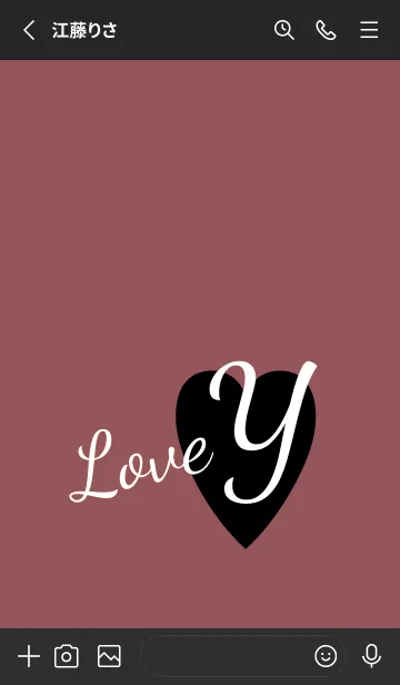 [LINE着せ替え] ラブ イニシャル ”Y” 15の画像2