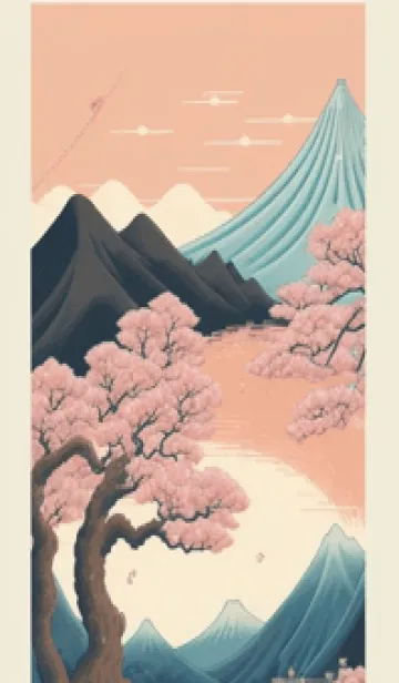 [LINE着せ替え] 浮世絵桜の季節 r6sVnの画像1