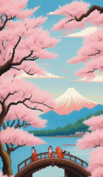 [LINE着せ替え] 浮世絵桜の季節 oFjUwの画像1