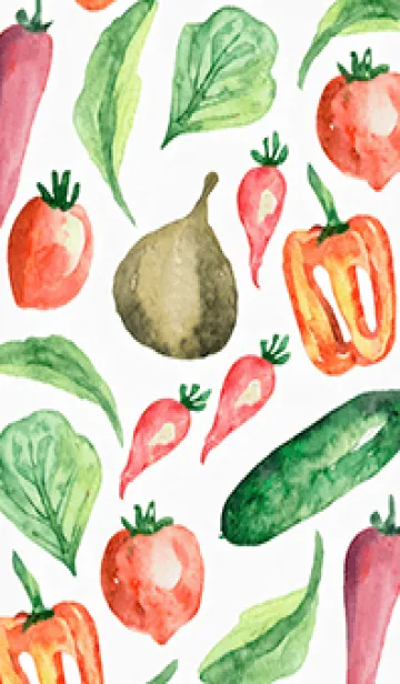 [LINE着せ替え] 【シンプル】お野菜の着せかえ#421の画像1