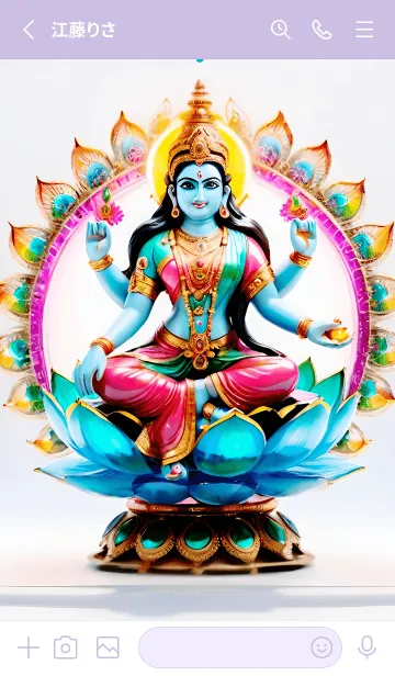 [LINE着せ替え] 女神ラクシュミ、光のテーマ 09の画像2