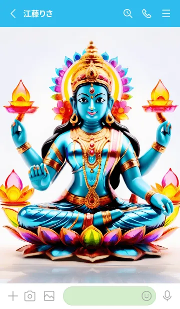 [LINE着せ替え] 女神ラクシュミ、光のテーマ 08の画像2