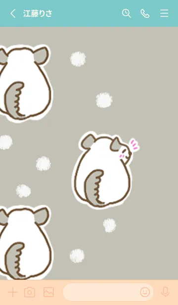 [LINE着せ替え] せみまりのチンチラ着せ替えの画像2