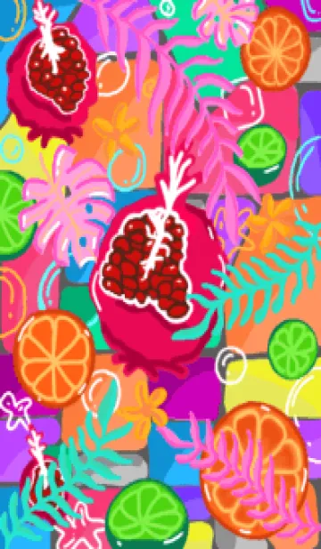 [LINE着せ替え] summer fruit.fの画像1