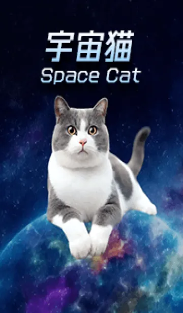[LINE着せ替え] 【宇宙猫 Space Cat】惑星のねこの画像1