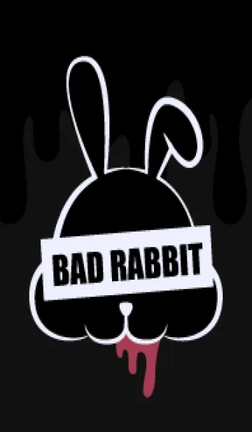 [LINE着せ替え] BLACK - BAD RABBIT DARK 10の画像1