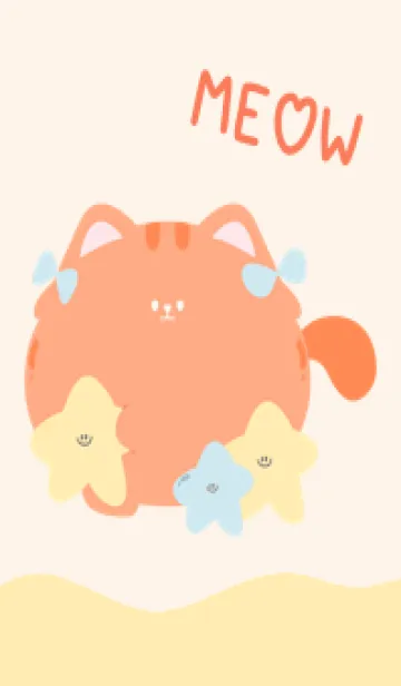 [LINE着せ替え] Meow with Starの画像1