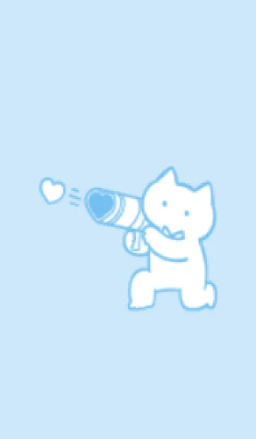 [LINE着せ替え] 推しねこ(blue13)の画像1