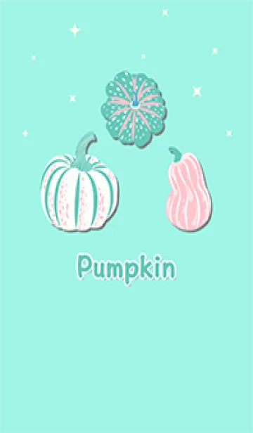 [LINE着せ替え] Pumpkin pattern(Green)の画像1