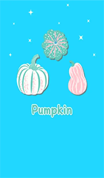 [LINE着せ替え] Pumpkin pattern(Blue)の画像1