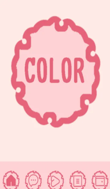 [LINE着せ替え] pink color G57の画像1