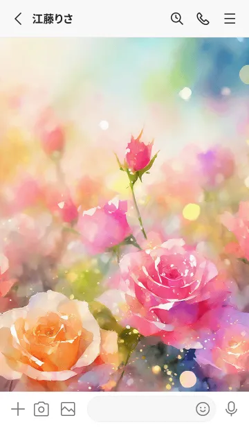 [LINE着せ替え] 薔薇(バラ)の花の着せかえ(R3668)の画像2