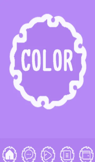 [LINE着せ替え] purple color G56の画像1