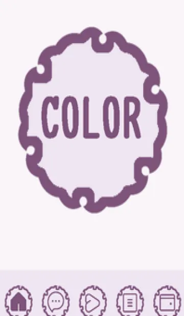 [LINE着せ替え] purple color G58の画像1