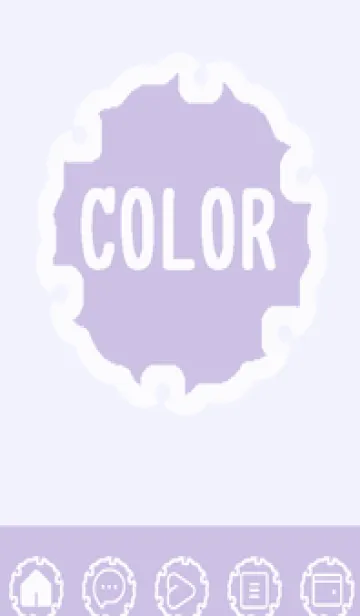 [LINE着せ替え] purple color G59の画像1