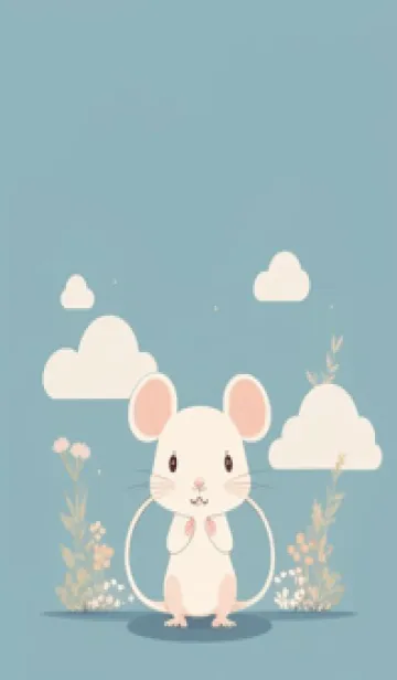 [LINE着せ替え] 快適な良い一日 可愛い小さなマウス 7oKihの画像1