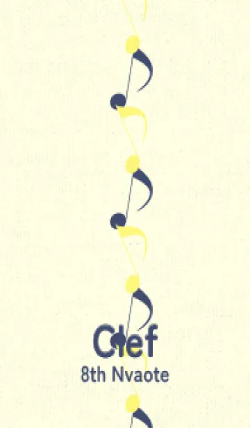 [LINE着せ替え] 八分音符1 プリムローズイエローの画像1