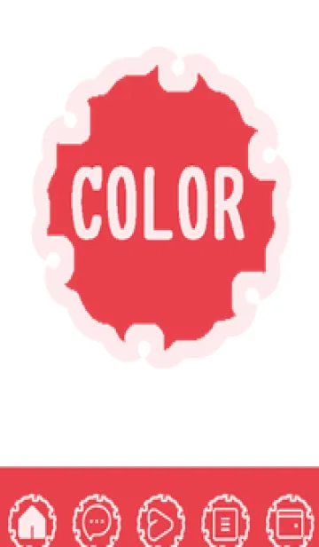 [LINE着せ替え] red color G58の画像1