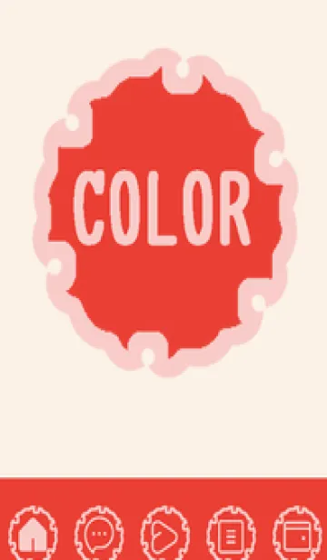 [LINE着せ替え] red color G59の画像1