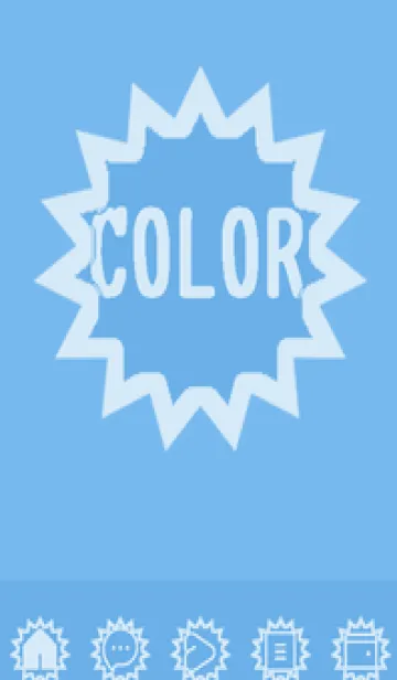 [LINE着せ替え] blue color H56の画像1