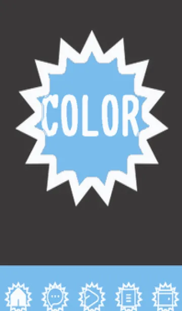 [LINE着せ替え] blue color H60の画像1