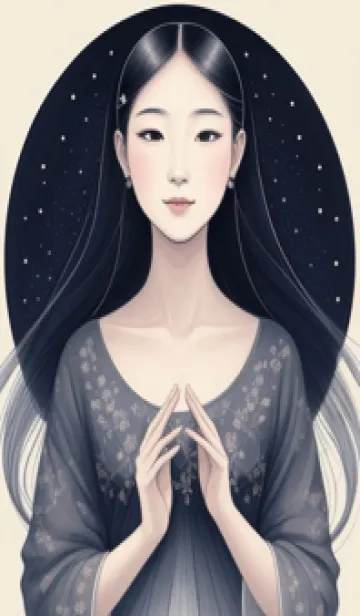 [LINE着せ替え] 東方の少女 qgsqAの画像1