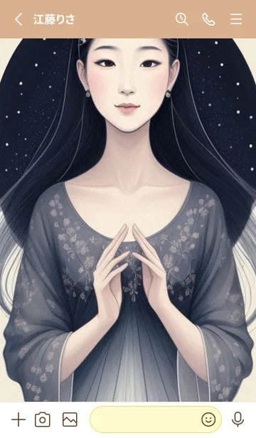 [LINE着せ替え] 東方の少女 qgsqAの画像2