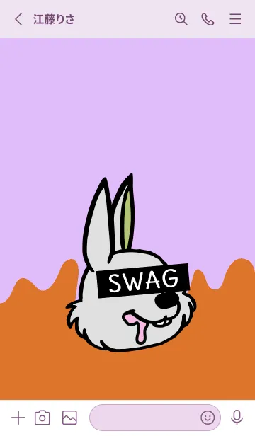 [LINE着せ替え] スワッグ ラビット 78の画像2
